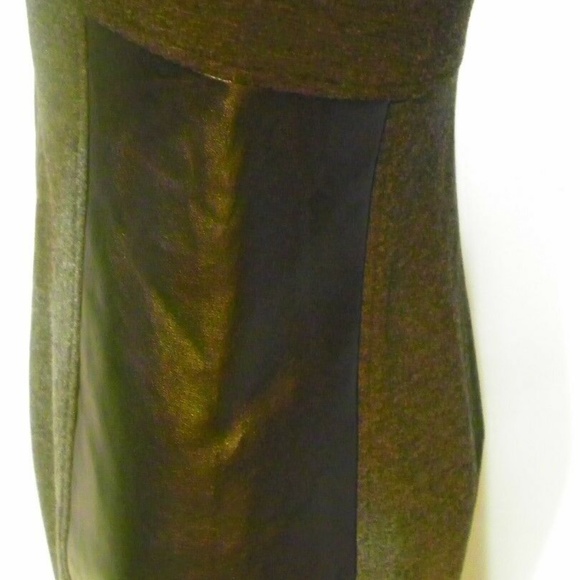 DKNYC Dress Dark Grey w/Black Faux Leather Sides - Picture 8 of 8